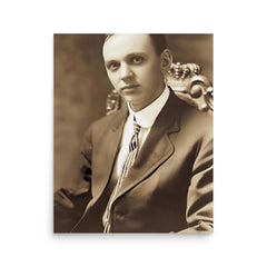 Edgar Cayce poster on a plain backdrop in size 16"x20".