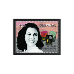 Edith Tiempo framed print on a plain backdrop in size 12"x16".