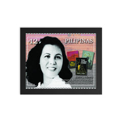 Edith Tiempo framed print on a plain backdrop in size 8"x10".