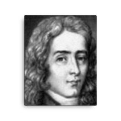 Edme Mariotte canvas print on a plain backdrop in size 16"x20".