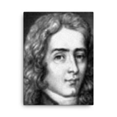 Edme Mariotte canvas print on a plain backdrop in size 18"x24".