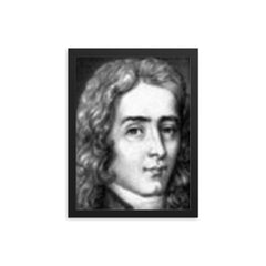 Edme Mariotte framed print on a plain backdrop in size 12"x16".