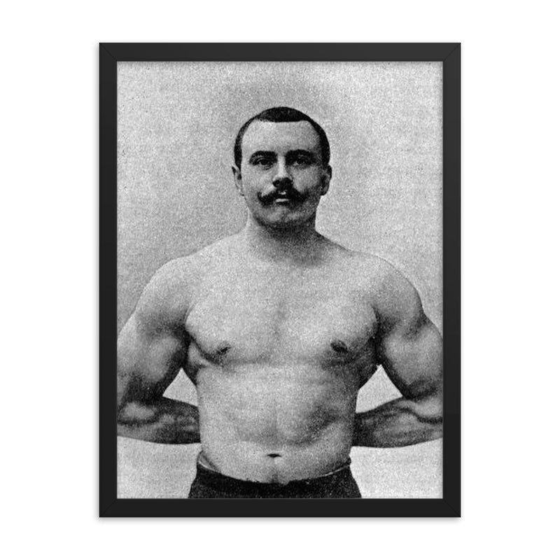 Edmond Desbonnet framed print on a plain backdrop in size 18