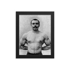 Edmond Desbonnet framed print on a plain backdrop in size 8"x10".