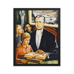 Edmund Ignatius Rice framed print on a plain backdrop in size 16"x20".