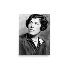 Edna Ferber poster on a plain backdrop in size 12"x16".