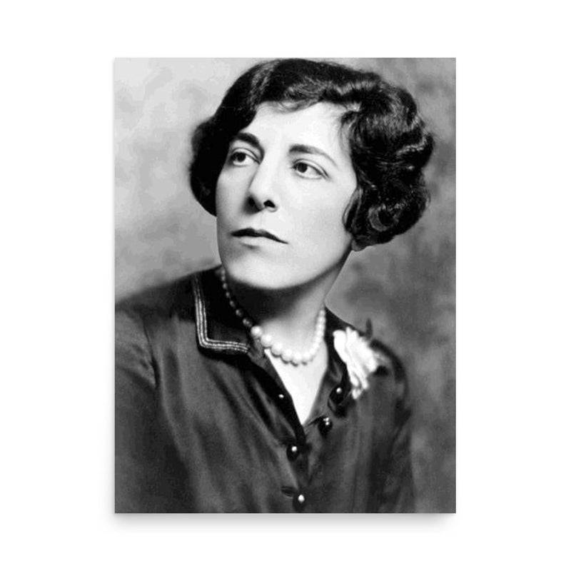 Edna Ferber poster on a plain backdrop in size 18