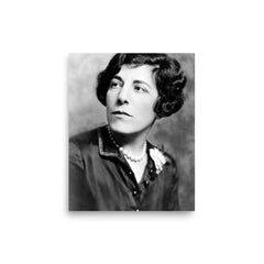 Edna Ferber poster on a plain backdrop in size 8"x10".