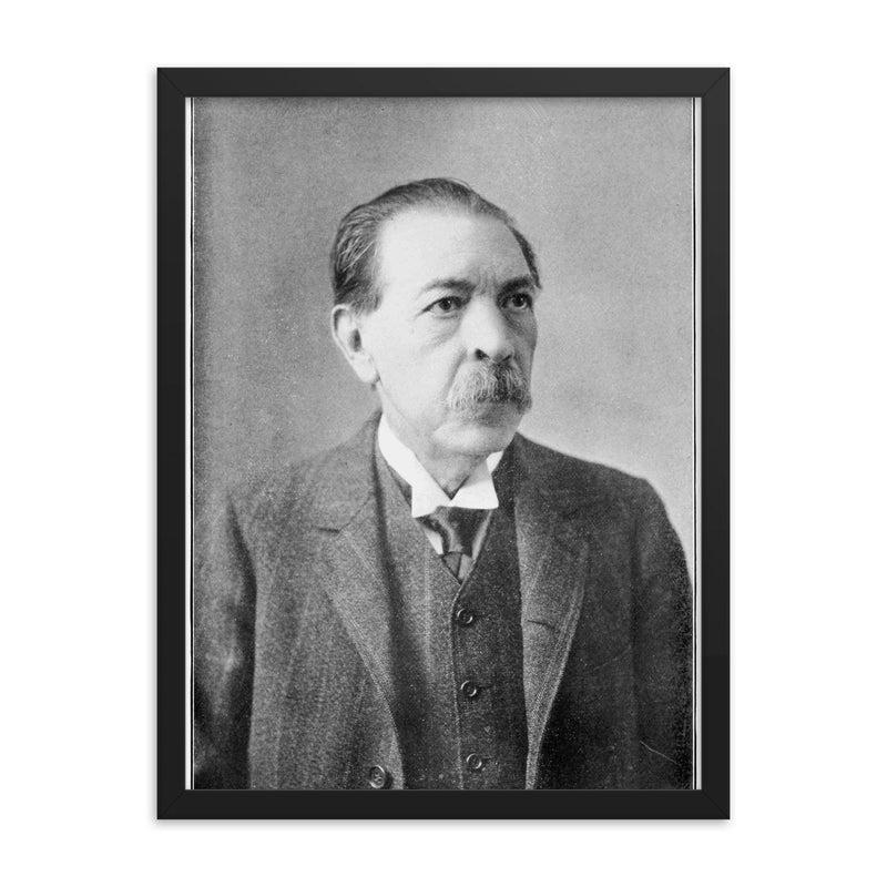 Eduardo Liceaga framed print on a plain backdrop in size 18