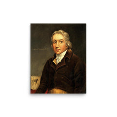 Edward Jenner poster on a plain backdrop in size 8"x10".