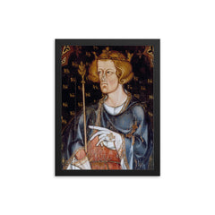 Edward Longshanks framed print on a plain backdrop in size 12"x16".