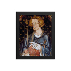 Edward Longshanks framed print on a plain backdrop in size 8"x10".