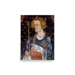 Edward Longshanks poster on a plain backdrop in size 12"x16".