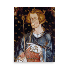 Edward Longshanks poster on a plain backdrop in size 18"x24".