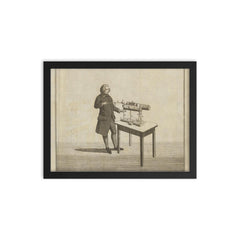 Edward Naime framed print on a plain backdrop in size 12"x16".