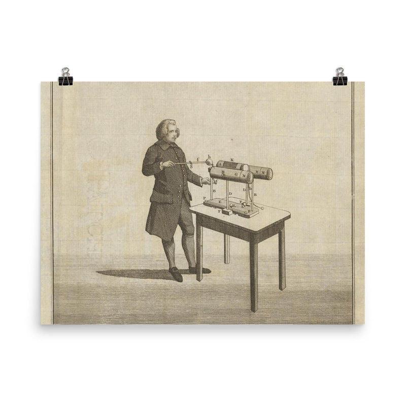 Edward Naime poster on a plain backdrop in size 8