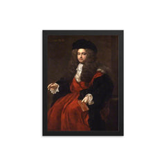 Edward Tyson framed print on a plain backdrop in size 12"x16".