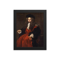 Edward Tyson framed print on a plain backdrop in size 8"x10".