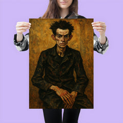 Egon Schiele gaunt studio portrait poster 3