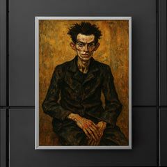 Egon Schiele gaunt studio portrait poster 5
