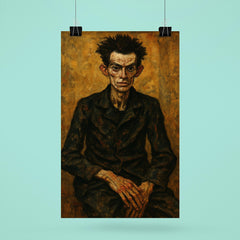 Egon Schiele gaunt studio portrait poster 6