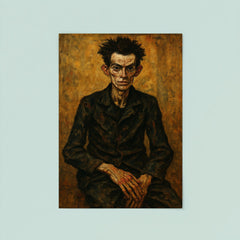 Egon Schiele gaunt studio portrait poster 8
