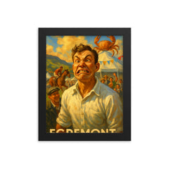 Egremont Crab Fair England framed print on a plain backdrop in size 8"x10".