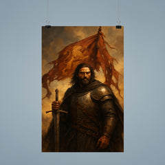 El Cid after battle with tattered pennon poster 9