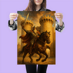 El Cid riding through Valencia gates poster 3