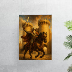 El Cid riding through Valencia gates poster 7