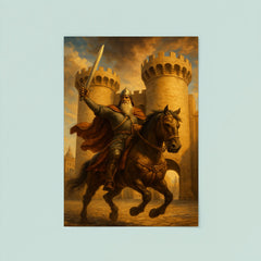 El Cid riding through Valencia gates poster 8