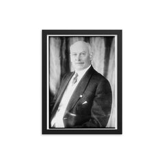 Elbert Henry Gary framed print on a plain backdrop in size 12"x16".