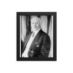 Elbert Henry Gary framed print on a plain backdrop in size 8"x10".