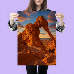 Elephant Rock Valley of Fire Nevada USA poster 3