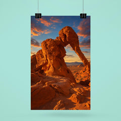 Elephant Rock Valley of Fire Nevada USA poster 6