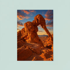 Elephant Rock Valley of Fire Nevada USA poster 8