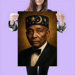 Elijah Muhammad portrait poster 3