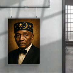 Elijah Muhammad portrait poster 4