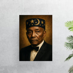 Elijah Muhammad portrait poster 7