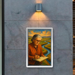 Elinor Ostrom field notes and water channels poster 2
