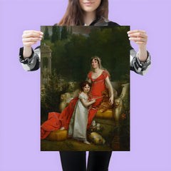 Elisa Bonaparte with her daughter Napoleona Baciocchi - Francois Gerard poster 3