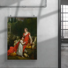 Elisa Bonaparte with her daughter Napoleona Baciocchi - Francois Gerard poster 4