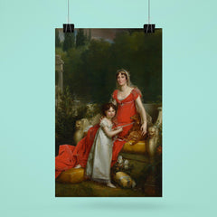 Elisa Bonaparte with her daughter Napoleona Baciocchi - Francois Gerard poster 6