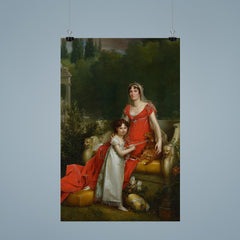 Elisa Bonaparte with her daughter Napoleona Baciocchi - Francois Gerard poster 9