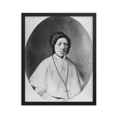 Elisabetta Vendramini framed print on a plain backdrop in size 16"x20".