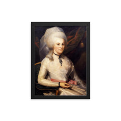 Eliza Hamilton framed print on a plain backdrop in size 12"x16".