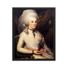 Eliza Hamilton framed print on a plain backdrop in size 16"x20".