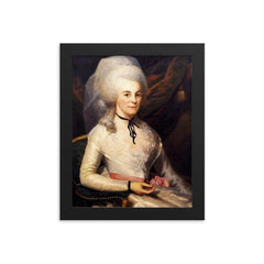 Eliza Hamilton framed print on a plain backdrop in size 8"x10".