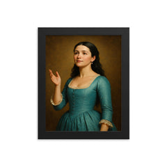 Eliza Hamilton framed print on a plain backdrop in size 8"x10".