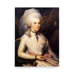 Eliza Hamilton poster on a plain backdrop in size 18"x24".